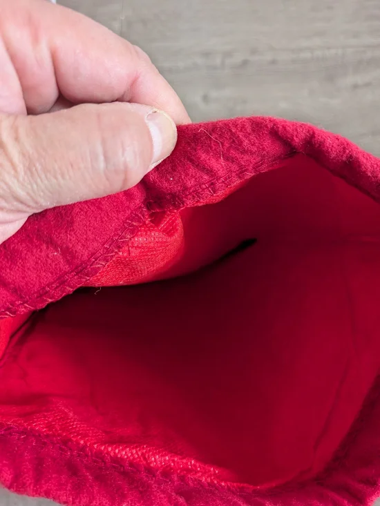 Red Drawstring Dust Bag - Picture 9 of 9